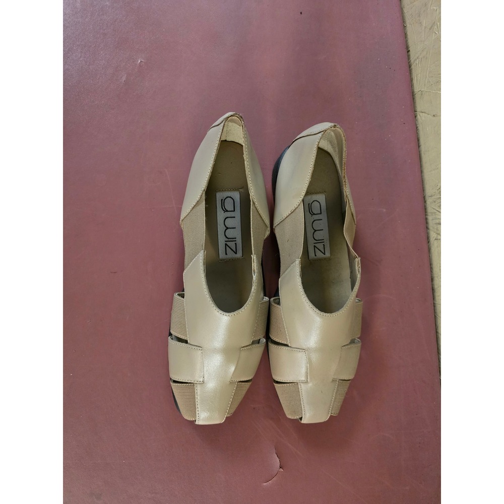 Marissa Beige Woven Elastic Slip On Fisherman Flat Sandals Womens 10M